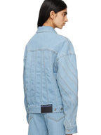 Mugler Spiral Denim Jacket