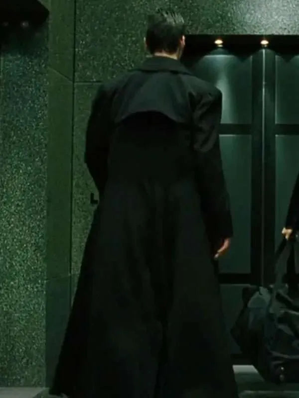 Keanu Reeves The Matrix Black Cotton Coat