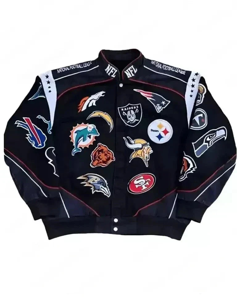 NFL Jacket With All Team Logos Zing Apparel