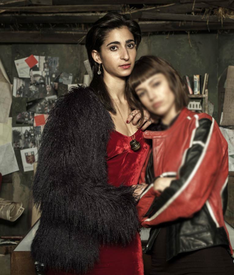 Nairobi Money Heist Black faux fur Jacket