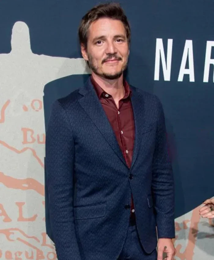 
 Pedro Pascal Narcos Blue Blazer Coat