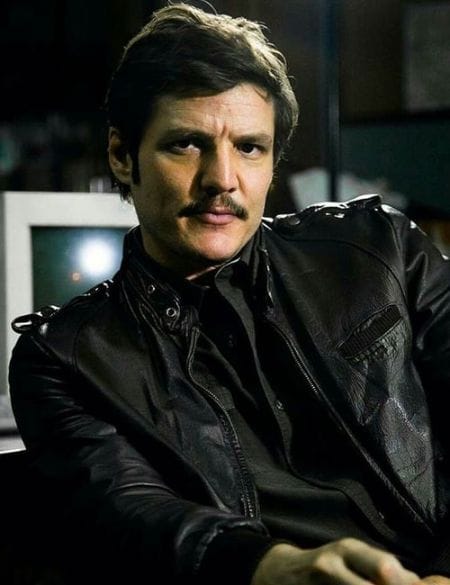 
Pedro Pascal Narcos Season 2 Black Leather Jacket
