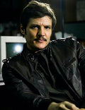 
Pedro Pascal Narcos Season 2 Black Leather Jacket
