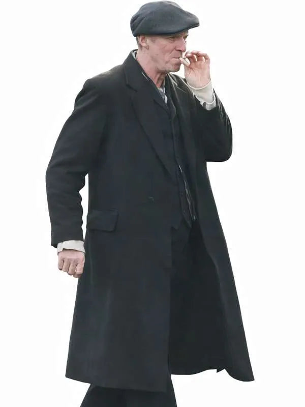  Peaky Blinders Ned Dennehy Black Wool Coat