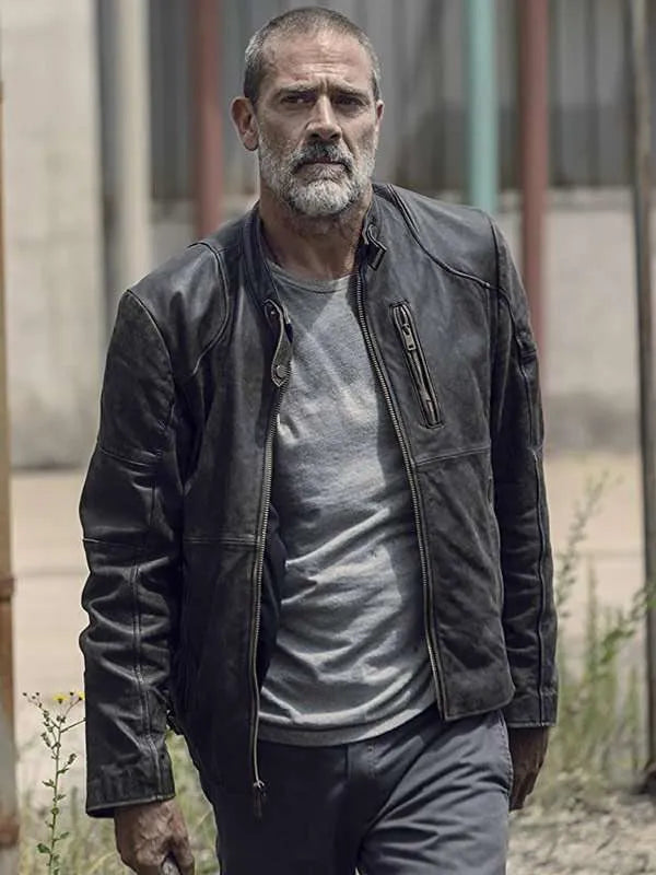 
Negan The Walking Dead Season 9 Black Leather Jacket
