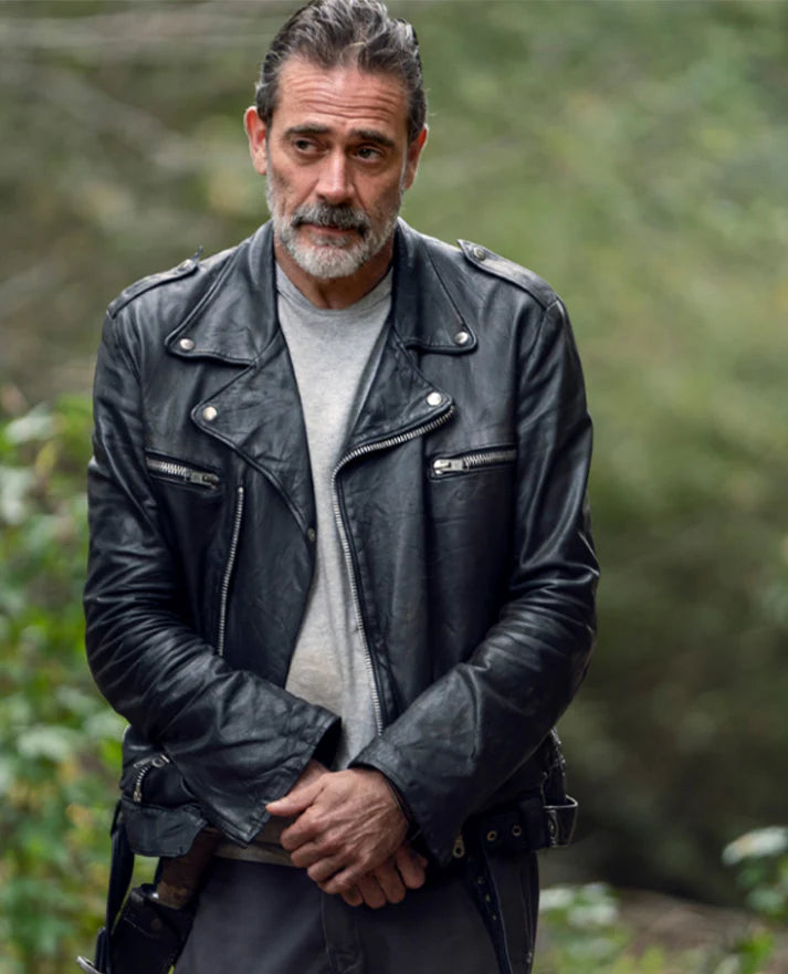 Walking Dead Negan Black Leather Jacket

