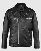 Walking Dead Negan Black Leather Jacket

