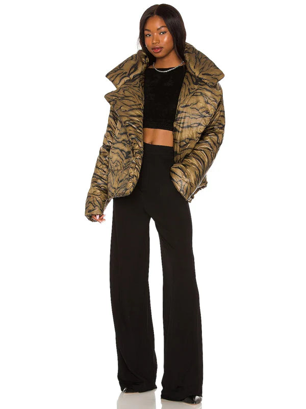 Norma-Kamali-Short-Sleeping-Bag-Coat-Brown