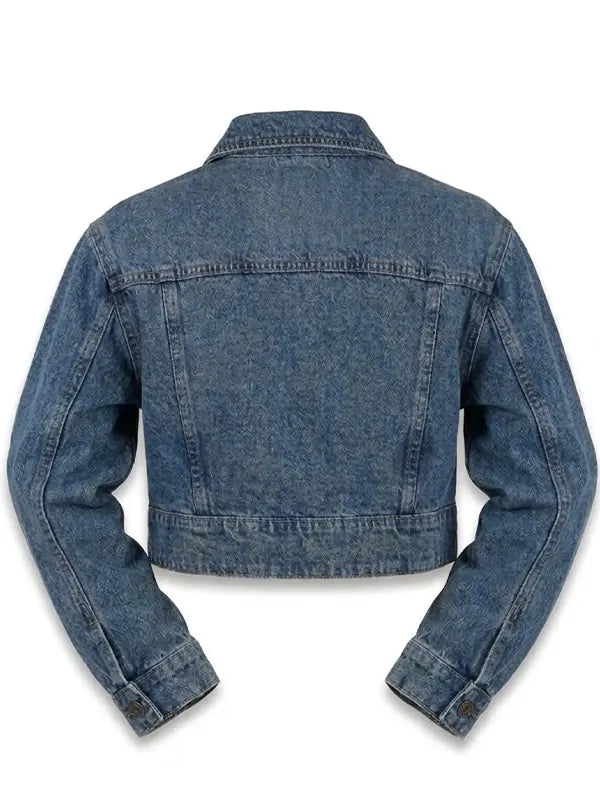 Norma Shields Women's Vintage Cropped Denim Jacket