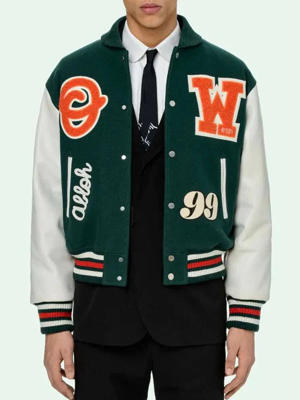 OFF-WHITE-Mens-Leather-Logo-Patch-Varsity-Jacket