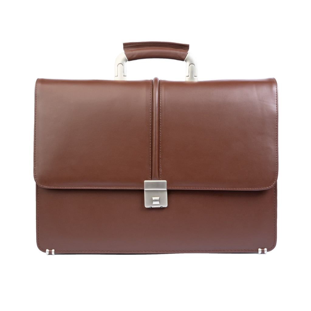 Modern Leather Office Bag with Lock Zing Apparel