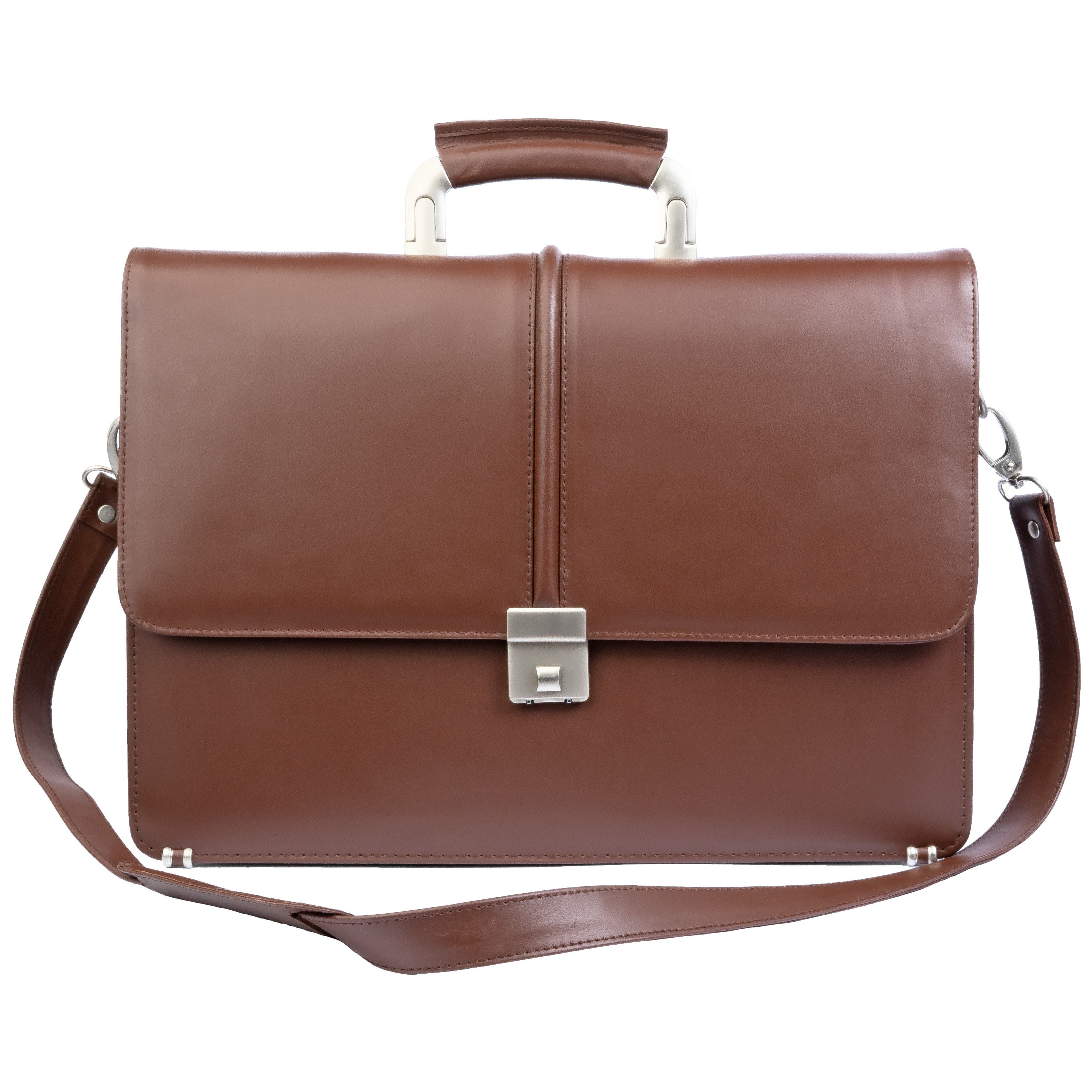 Modern Leather Office Bag with Lock Zing Apparel