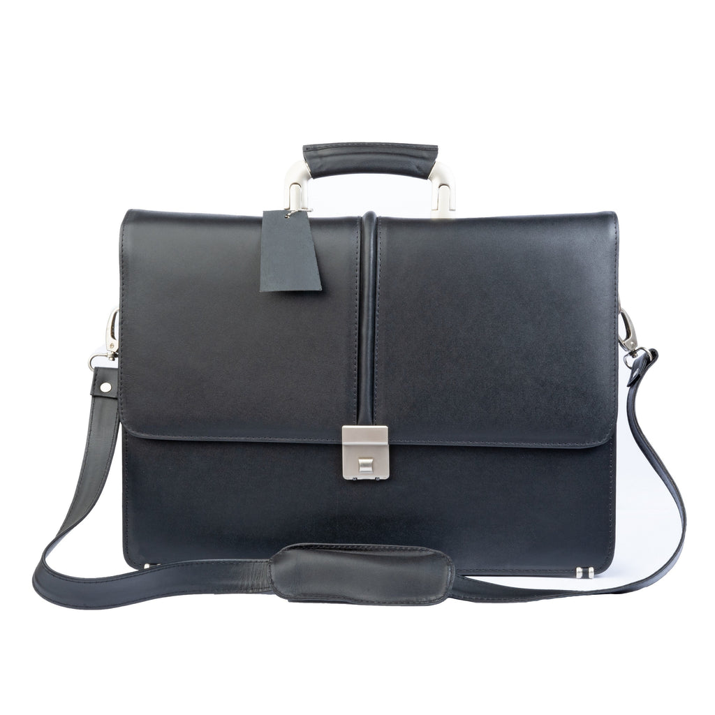 Modern Leather Office Bag With Lock Zing Apparel