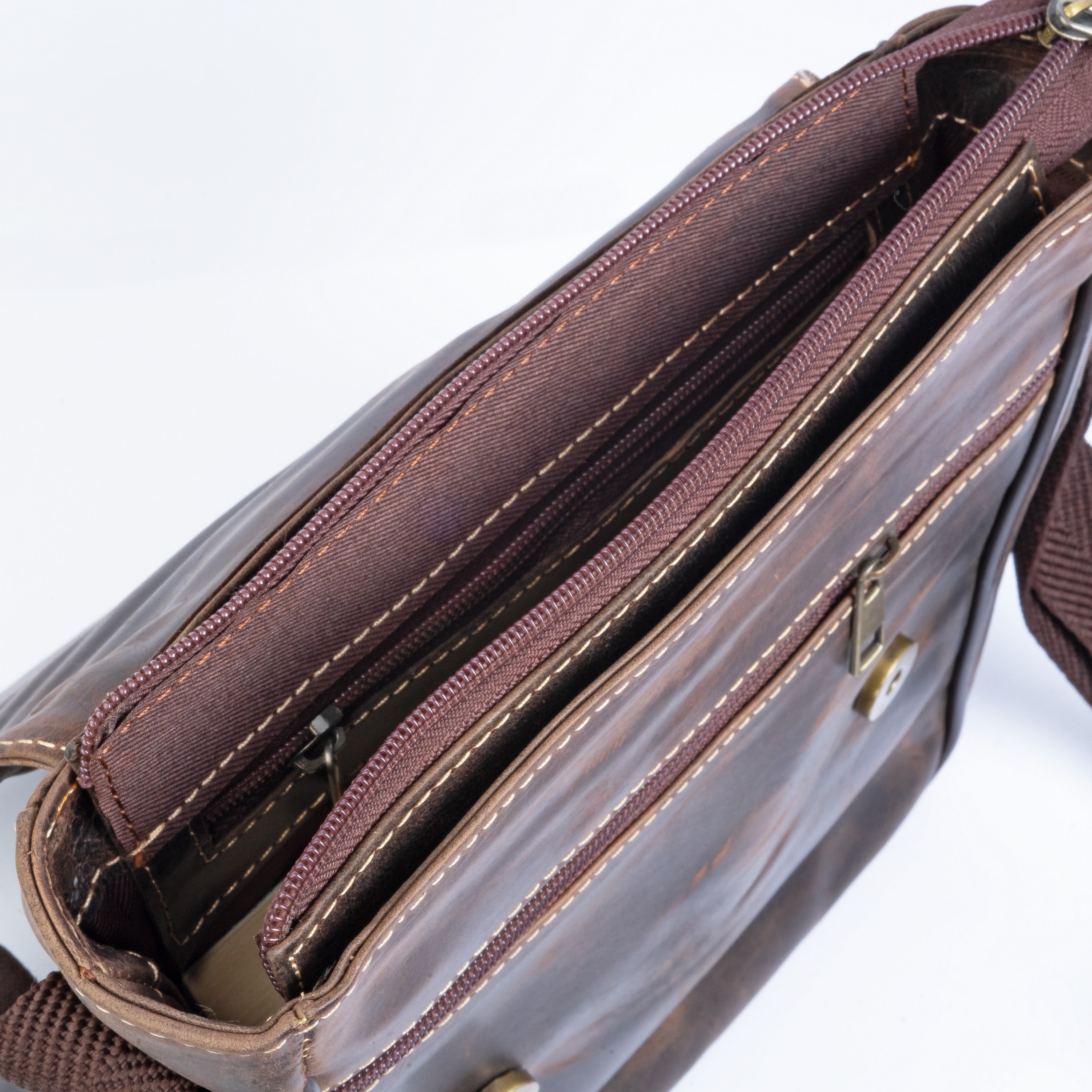 Vintage Stylish Leather Crossbody Bag Zing Apparel