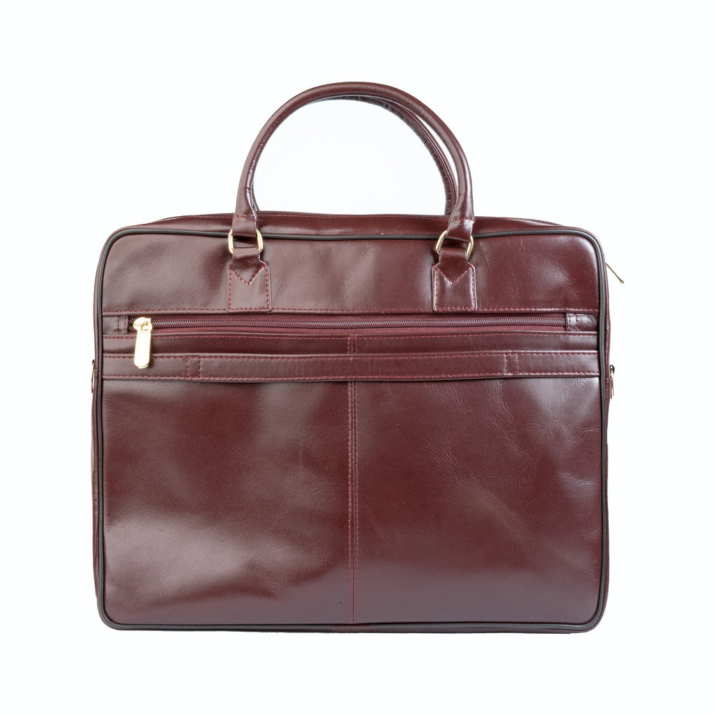Premium Oil Pull Up Laptop Bag, Black Zing Apparel