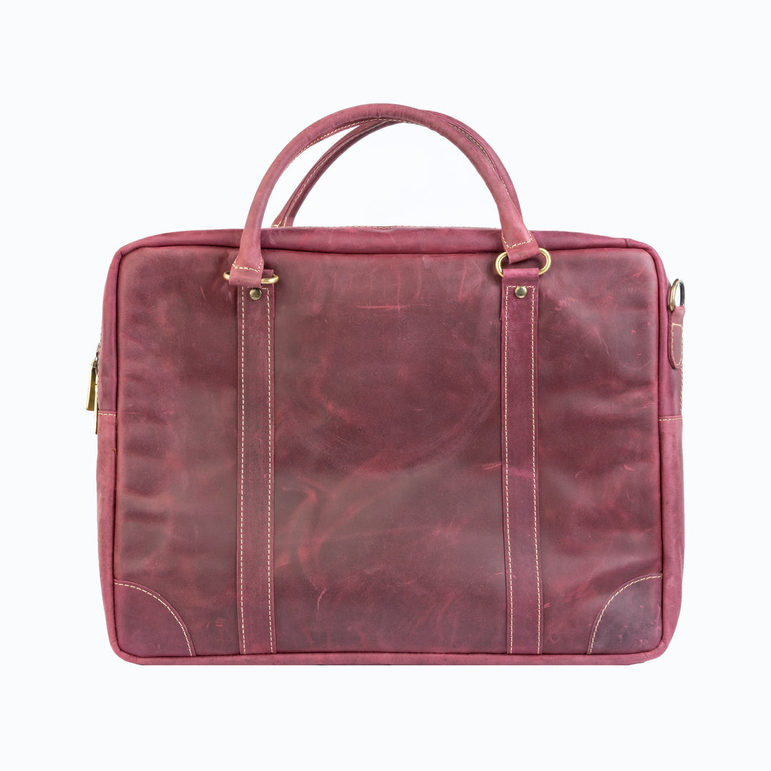 The Maverick Vintage Leather Laptop Bag Zing Apparel