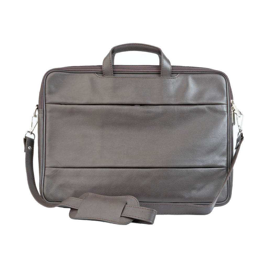 The Millennial Sleek Leather Laptop Bag Zing Apparel