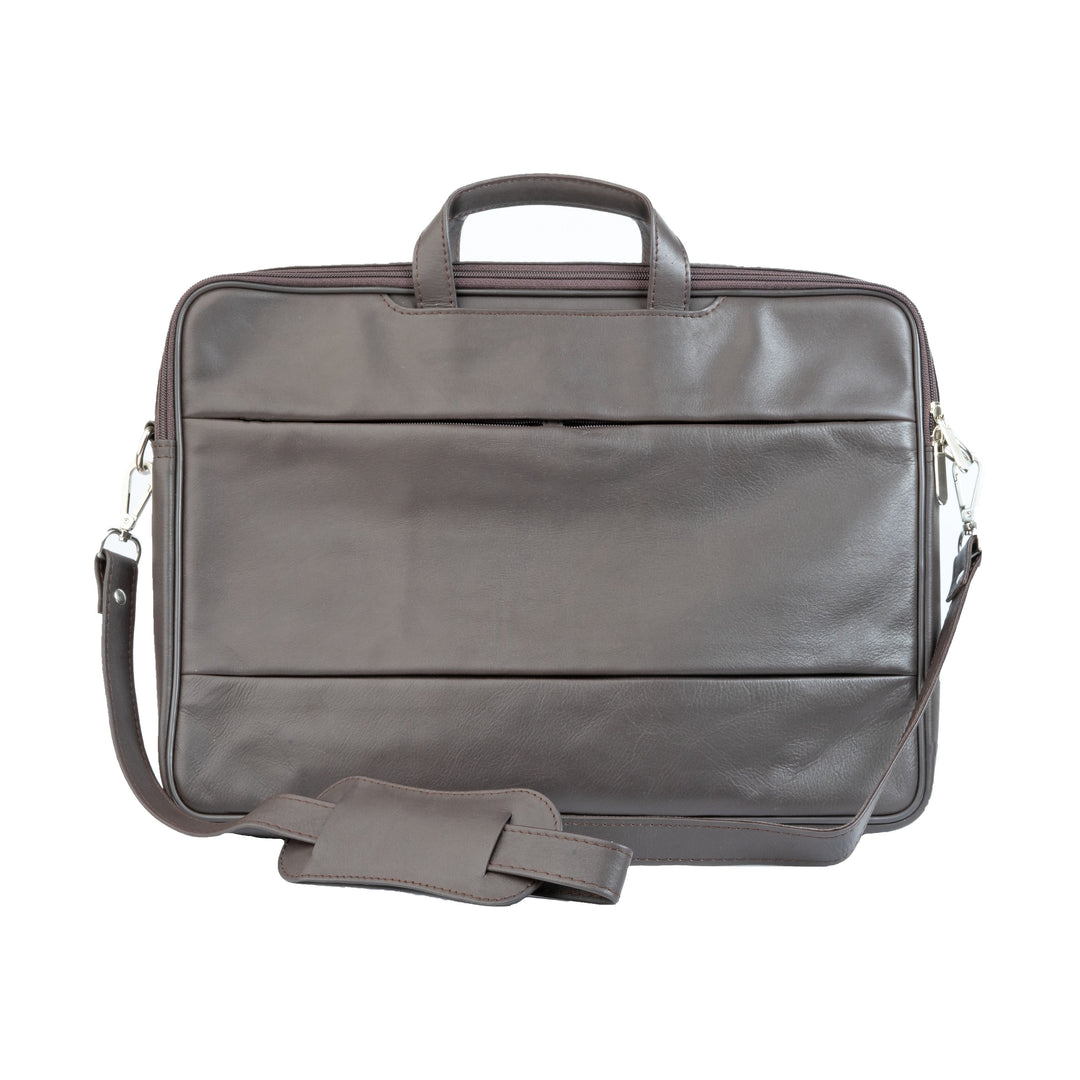 The Millennial Sleek Leather Laptop Bag Zing Apparel