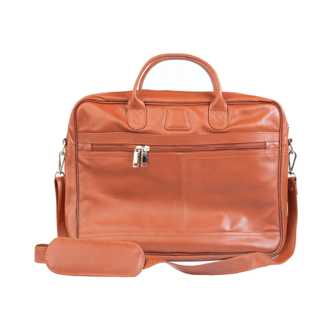 Slim Leather Office Bag For Laptop Zing Apparel