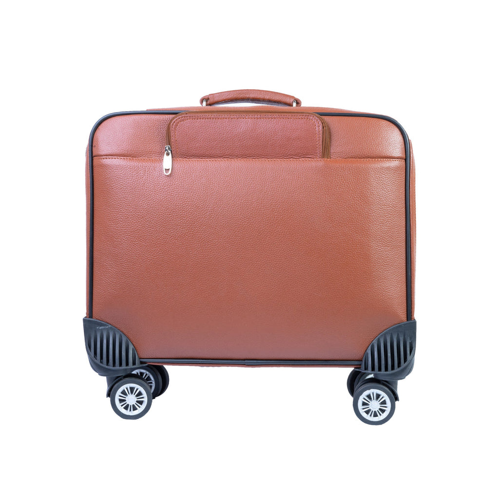 Best Travel Trolley Bag/Suitcase, Brown Zing Apparel