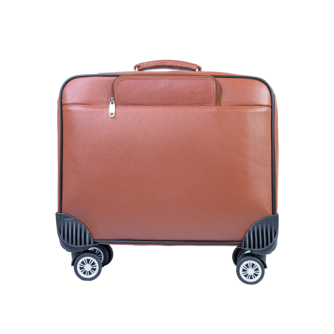 Best Travel Trolley Bag/Suitcase, Brown Zing Apparel