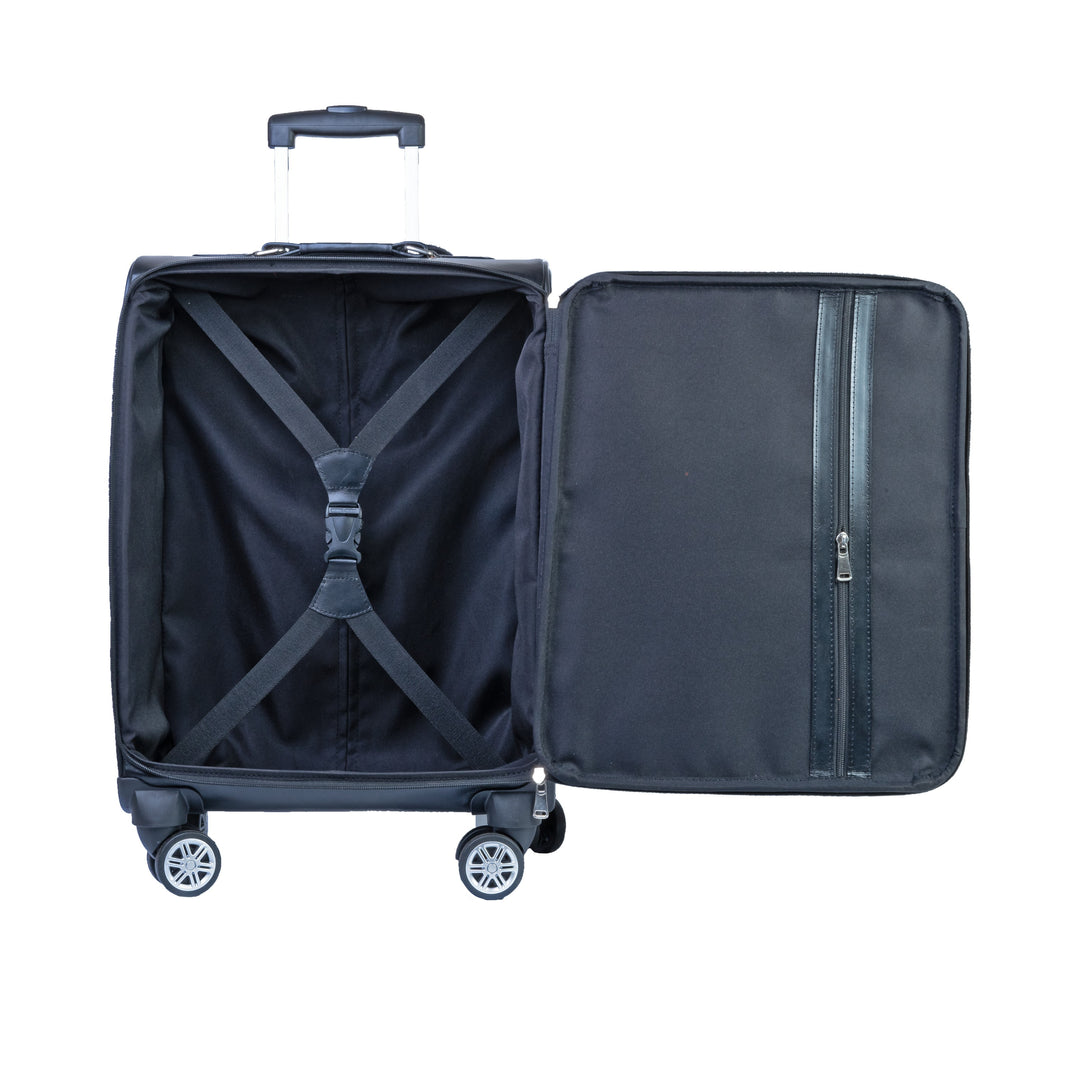 Modern Leather Case Cabin Trolley Bag Zing Apparel