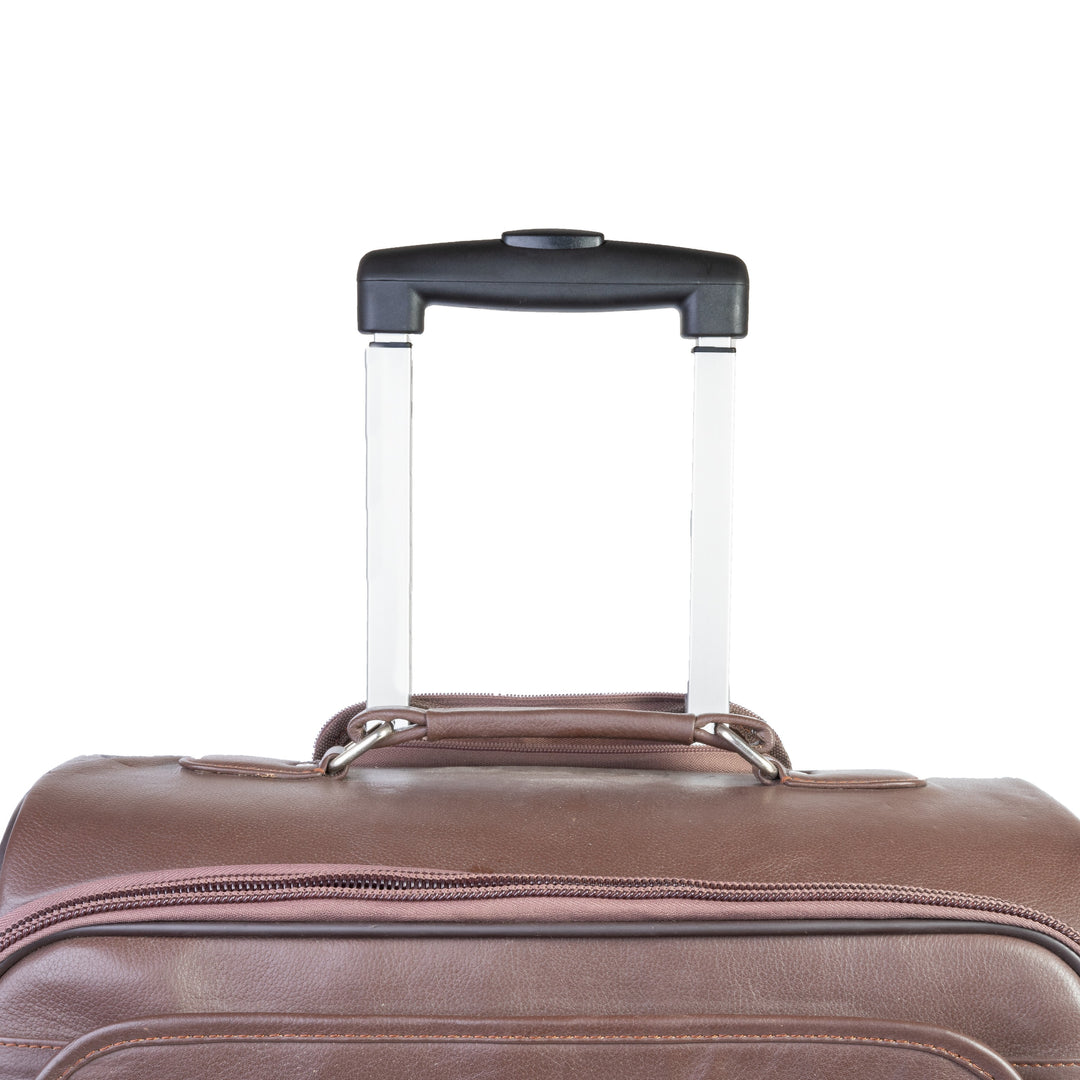 Modern Spin Leather Cabin Trolley Bag Zing Apparel