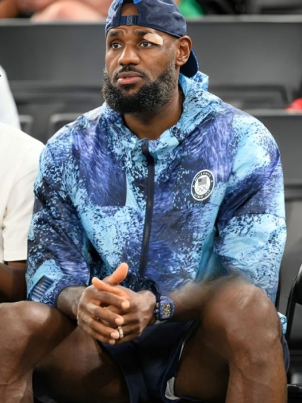 Olympic 2024 Lebron James Blue Hoodie