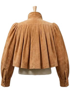 Oprah Winfrey Paris Fashion Week 2026 Cropped Suede Jacket