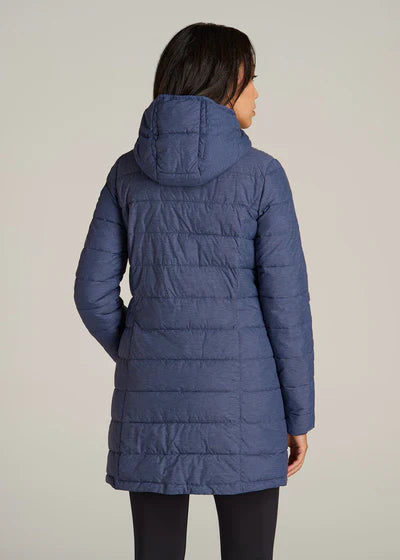 Packable puffer jacket women