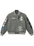 Palace-X-Gap-Varsity-Jacket-Grey