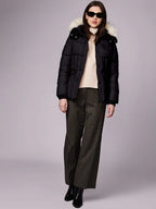Park City Vegan Fur Trim Puffer Jacket