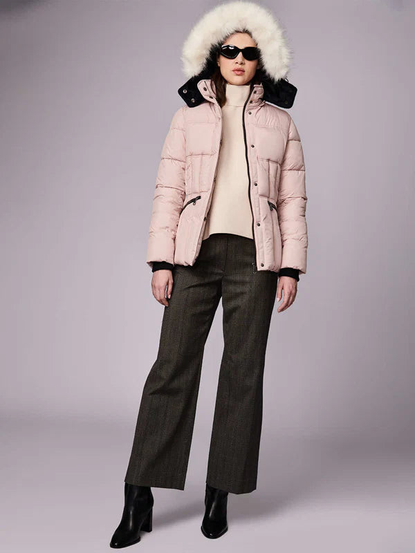 Park City Vegan Fur Trim Puffer Jacket