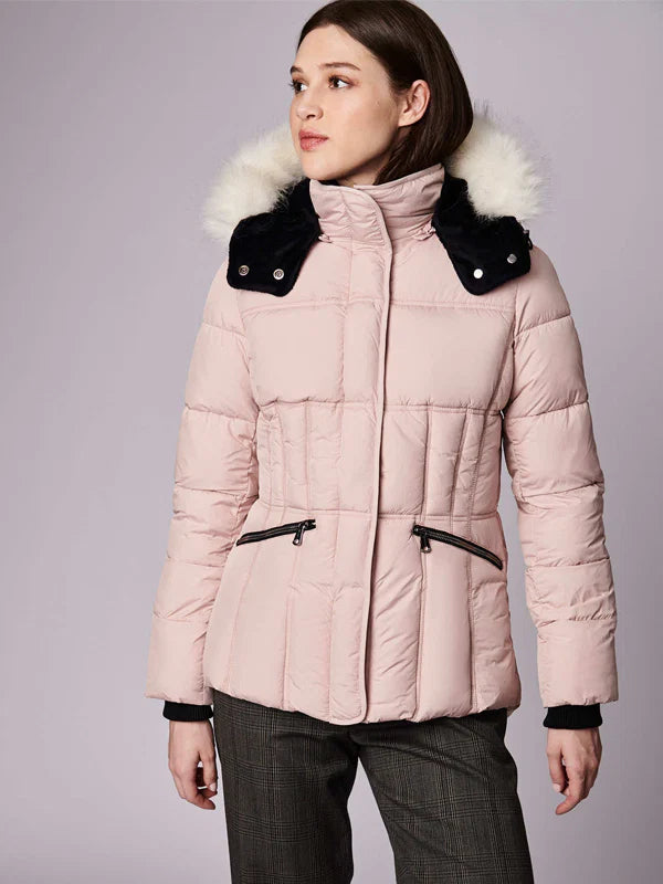 Park City Vegan Fur Trim Puffer Jacket