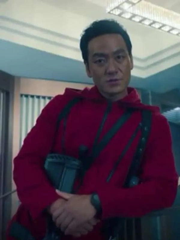Park Hae-soo Money Heist New Red Cotton Jumpsuit