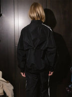 Parke-Sport-Stripe-Nylon-Black-Jacket