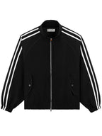 Parke-Sport-Stripe-Nylon-Track-Jacket-Black