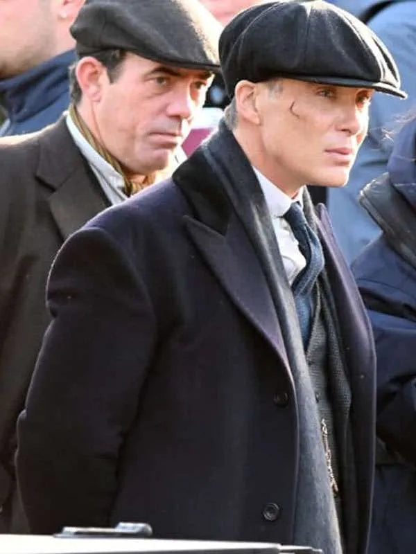 Peaky Blinders Cillian Murphy Black Wool Coat
