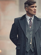  
Peaky Blinders Season 6 Thomas Shelby Black Wool Coat