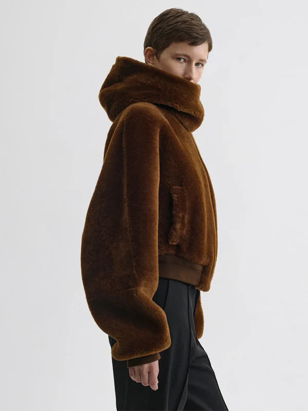 Phoebe-Philo-Brown-Faux-Fur-Jacket