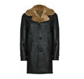 Pilot Sheepskin Black Shearling Jacket For Men
