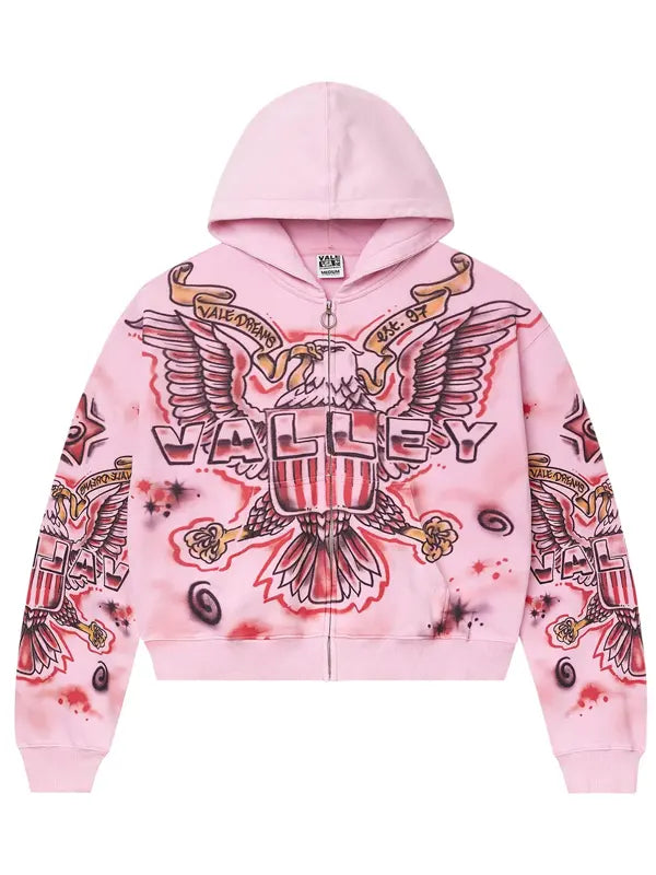 Pink Vale Hoodie