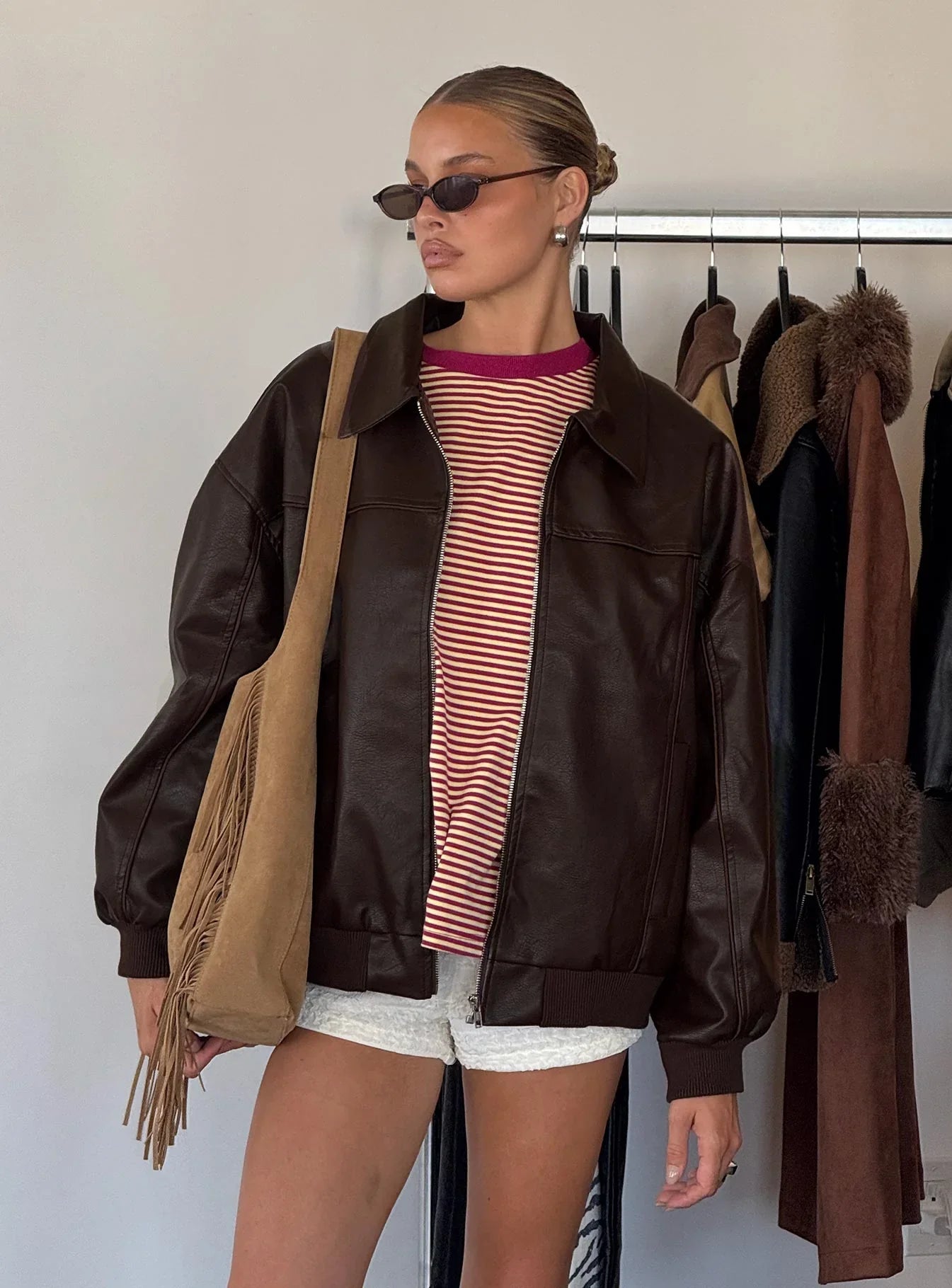 Princess-Polly-Goldsmith-Faux-Leather-Bomber-Jacket-Brown