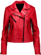 RAG And Bone Red Leather Jacket