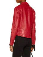 RAG And Bone Red Leather Jacket