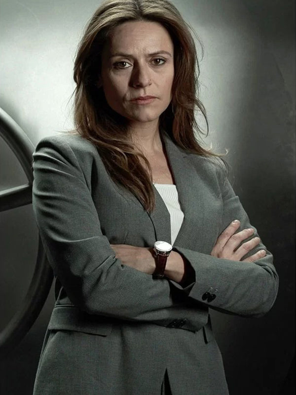 
Raquel Murillo Money Heist Grey Cotton Blazer
