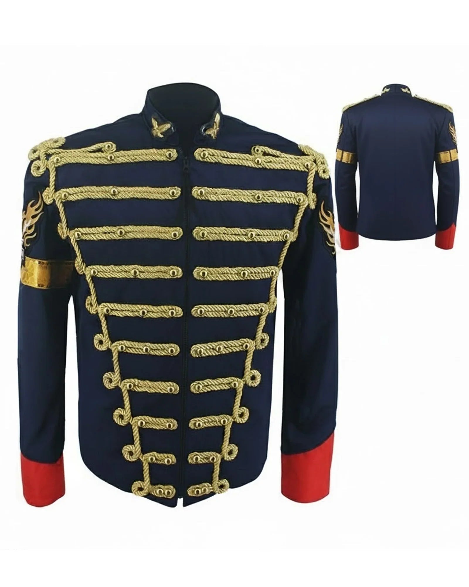 Rare Michael Jackson Red Retro England Military Jacket