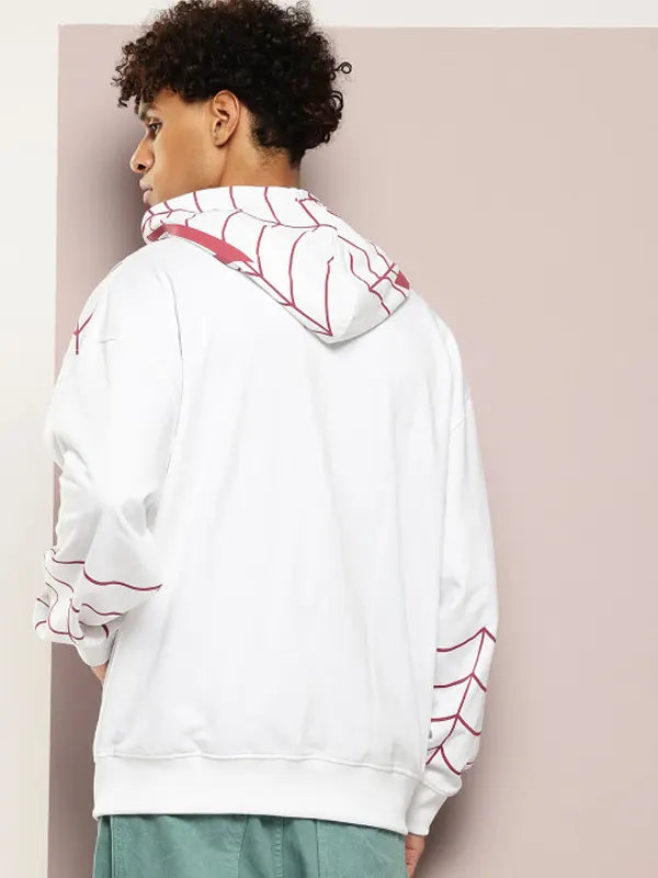 Red And White Spiderman Hoodie