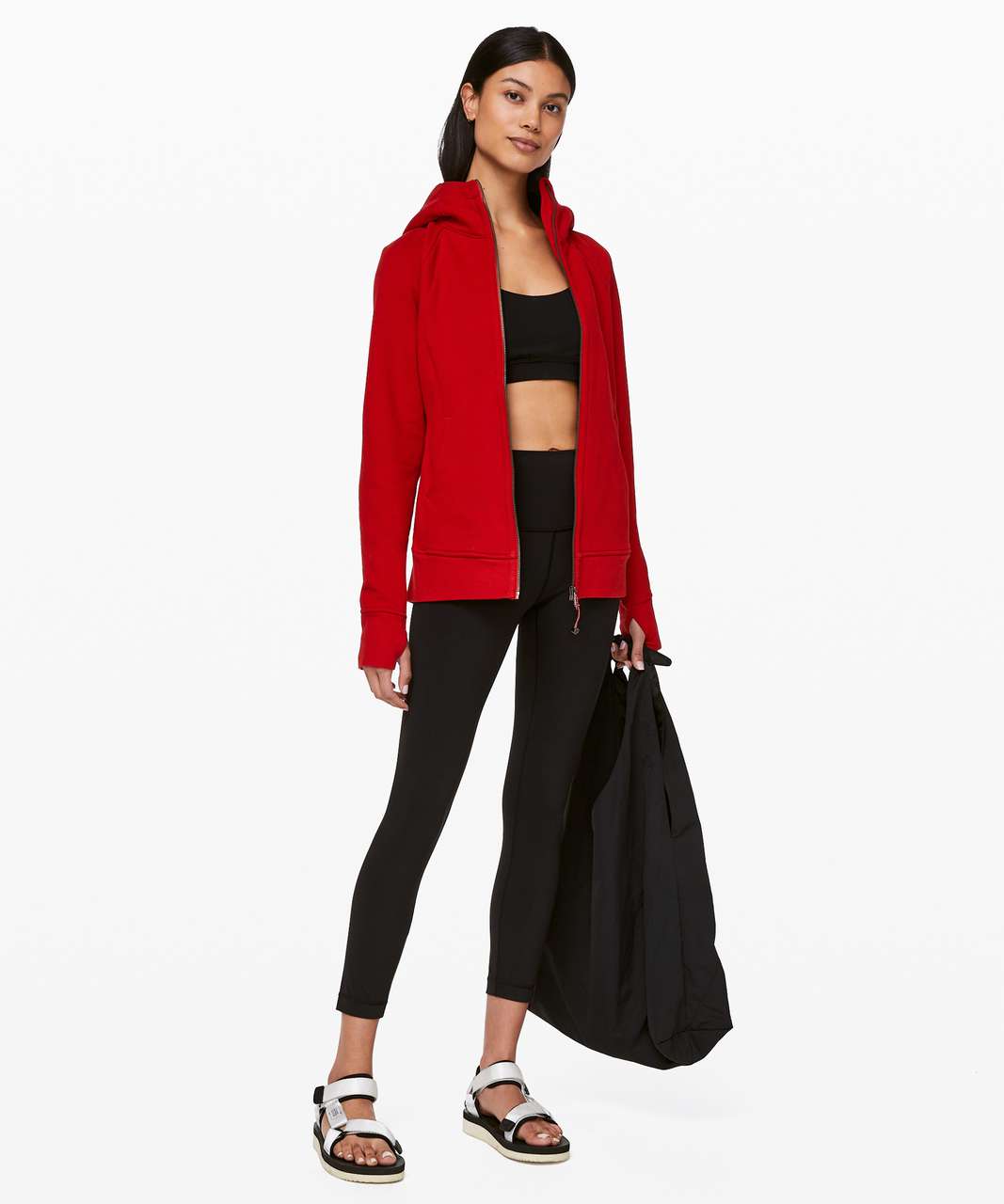 Red Lululemon Scuba Jacket