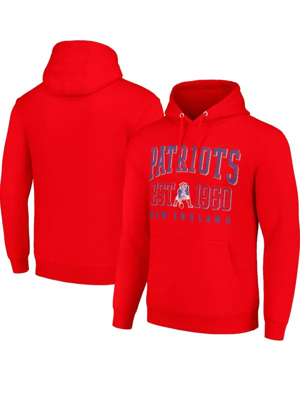 Red New England Patriots Sweatshirt